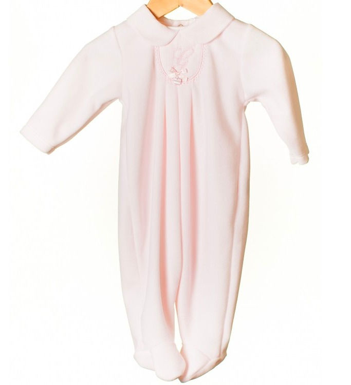 Thumbnail: Zip Zap Pink Soft Velour Sleeper