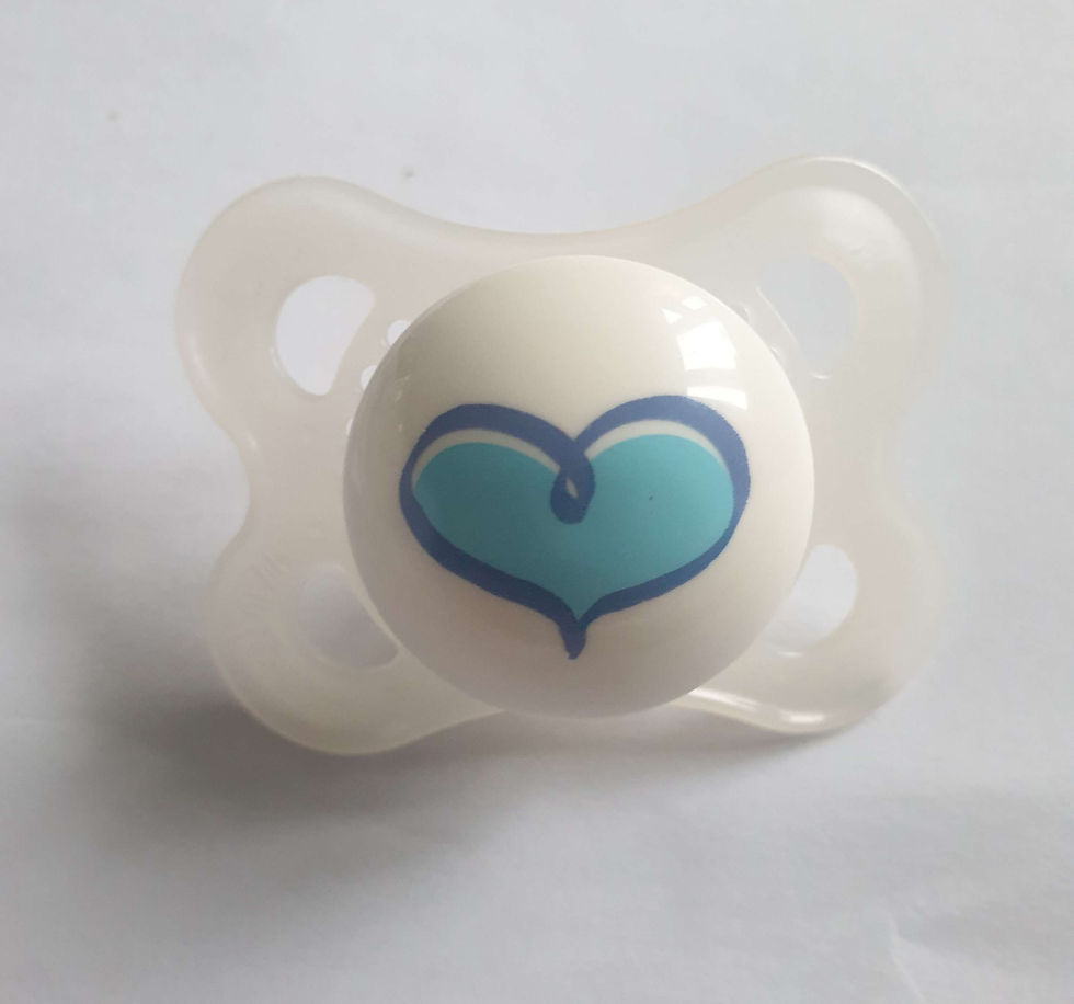Miniature : Modified Boys Dummy Pacifier for Silicone Dolls Newborn Size