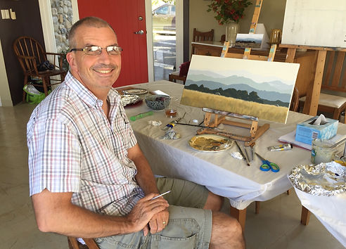 Paul with his first painting