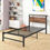 Thumbnail: Metal Bed With Headboard