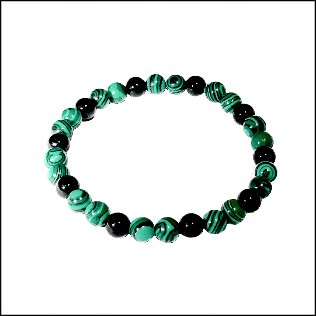 Malachite  & Black Onyx Bracelet