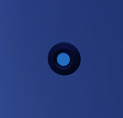 A gif showing the loading animation, activated as you approach a zone where you'll need it - like a door or e-closet.