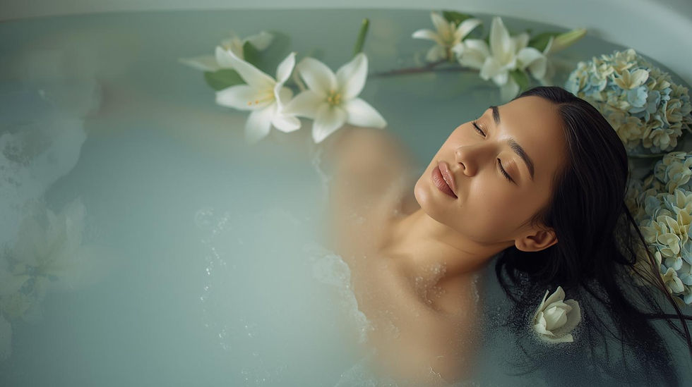 Gentle ritual bath for emotional release after the holidays