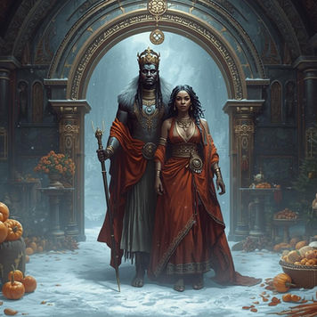 Winter Solstice ritual altar with candles symbolizing darkness turning to light