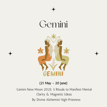 Align with the June 2025 Gemini New Moon through this sacred ritual and reflection bundle. Includes journal prompts, sigil creation, and a clarity spell for magnetic manifestation.
