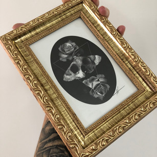 Skull Butterfly - R$150,00