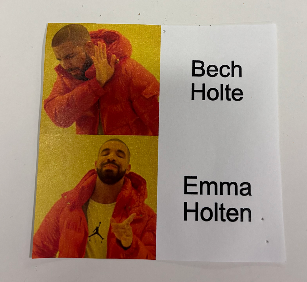 Selv om Martin Bech Holte er "one of us", er Emma Holten mer populær på lesesalen i elfenbenstårnet - ifølge wall of memes
