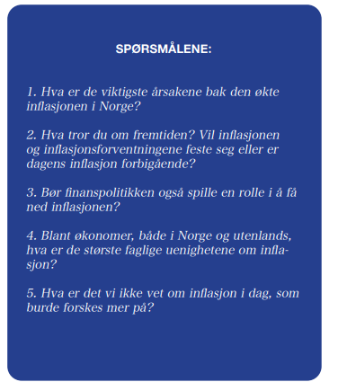 Hva mener makroøkonomene på Økonomisk Institutt om inflasjon? Observator lar dem forklare - med egne ord. 