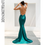 Thumbnail: LOVE & LEMONADE Green Deep V-Neck Open-Back Maxi Dress 