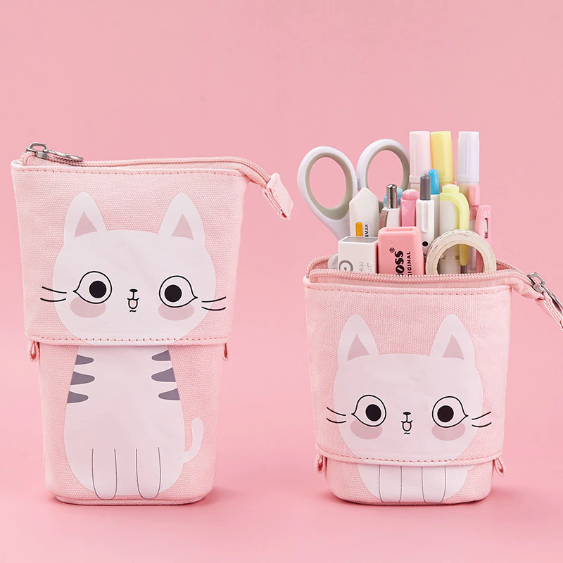 Thumbnail: Cute Cat School Pencil Case for Girls/ Boys 