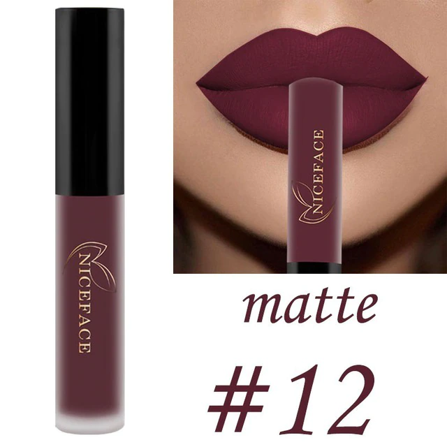 Miniatura: 25-Color Matte Liquid Lipstick | Nude High-pigment, Waterproof Lip Gloss 