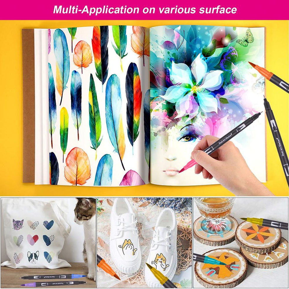 Thumbnail: Up to 120 Color Dual Brush Art Markers | Fine Tip and Brush Pens 