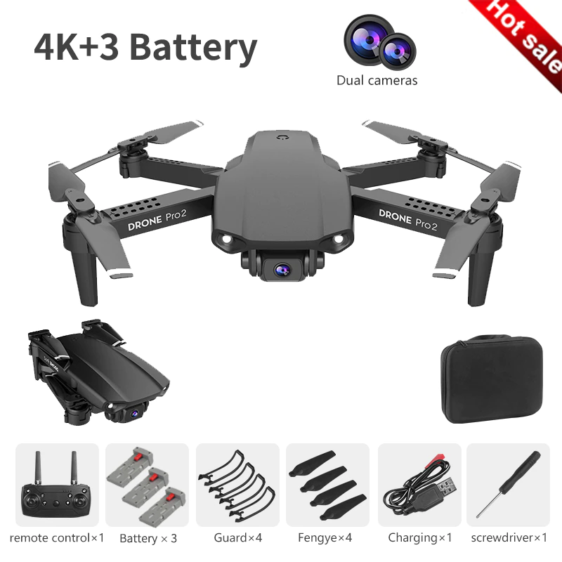 Miniatura: NYR E99 Pro2 RC Mini Drone (4K 1080P 720P) Aerial Photography Helicopter 