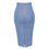 Thumbnail: 16 Colors Sexy Solid Zipper Orange Blue Black Red Bandage Skirt Women Elastic
