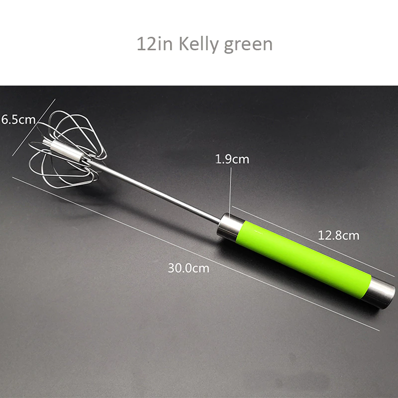 Miniatura: Manual Semi-automatic Egg Beater | Stainless Steel Egg Whisk