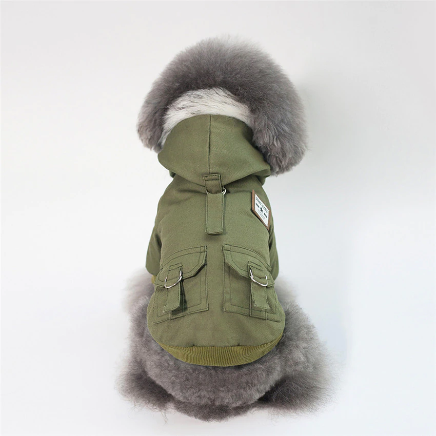 थंबनेल: High Quality Pets Dog Clothes Cotton Winter Thicken Jacket Coat Costumes Hoodies