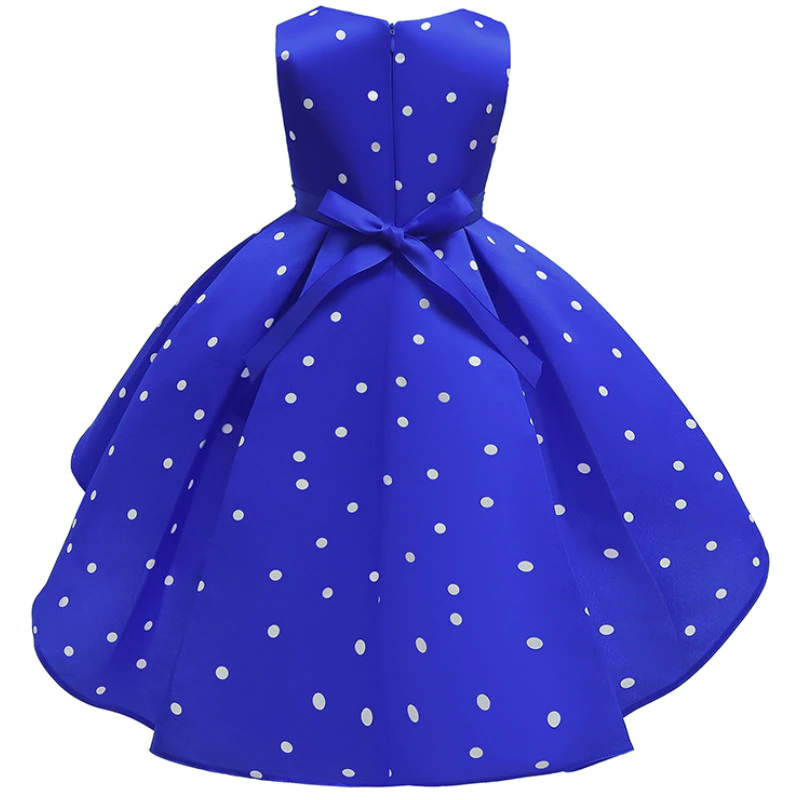 Thumbnail: Baby Girls Christmas Flower Striped Dress For Girls Wedding Party Dresses