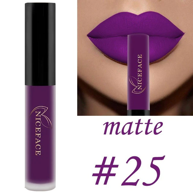 Miniaturbild: 25-Color Matte Liquid Lipstick | Nude High-pigment, Waterproof Lip Gloss 