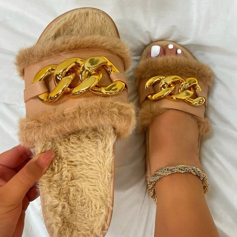 サムネイル： Plush Fashionable Open-Toe Women's Sandals 