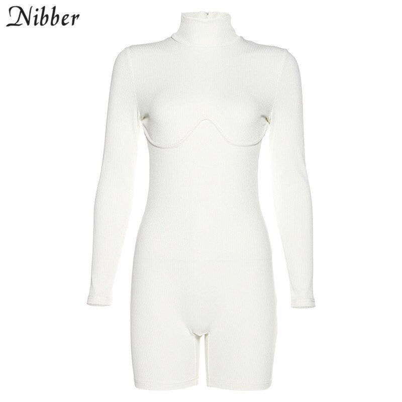 Thumbnail: NIBBER casual jumpsuit women sport playsuit fitness playsuit soild color black