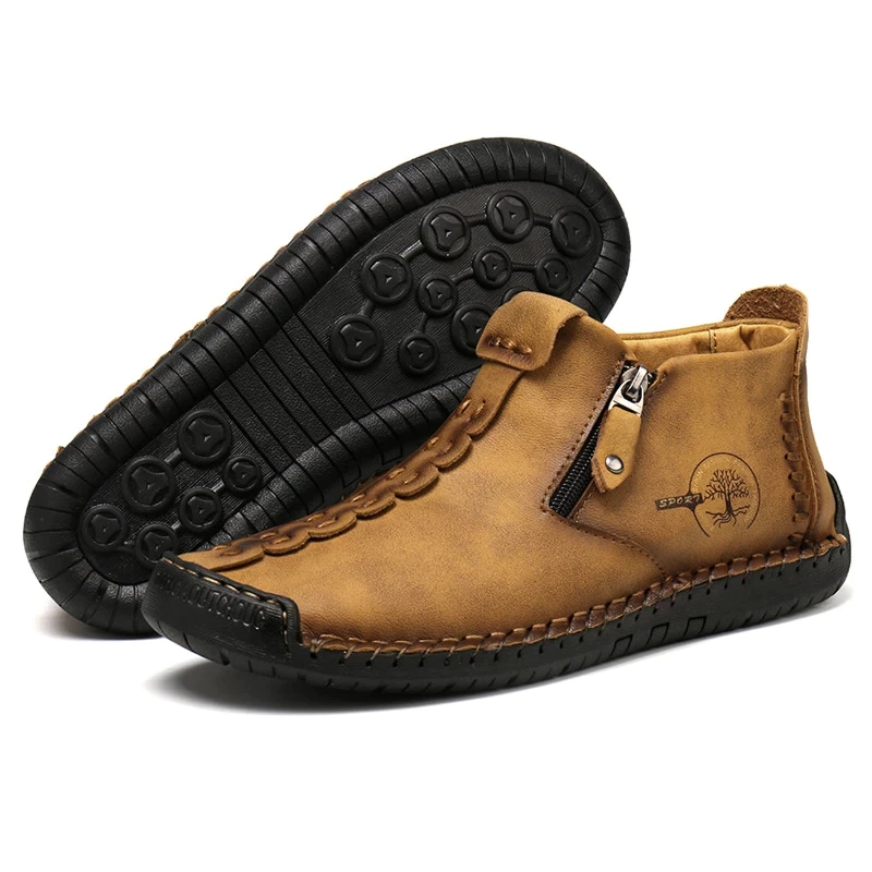 Thumbnail: Thick Plush Comfortable Male Boots Outdoor Winter Shoes Sneakers Size 39-48