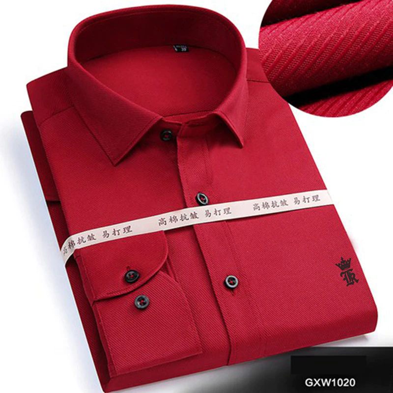 Miniaturbild: Men's Casual Long Sleeve Business Formal Shirt Camisa Social Masculina