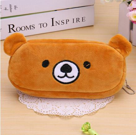 縮圖：1Pc Kawaii Face Plush Pencil Bag/ Case Durable (Large Capacity)