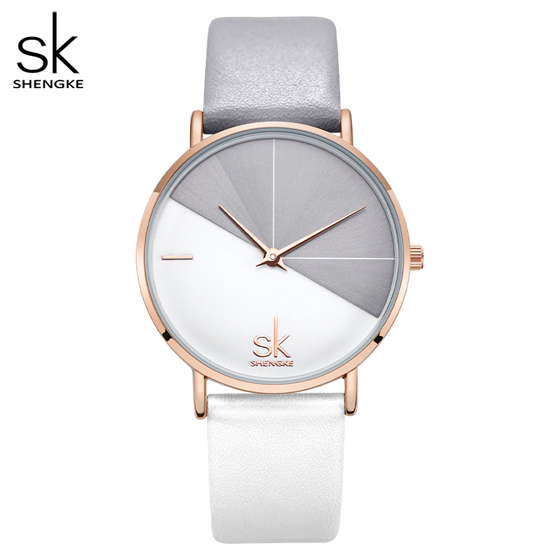 Thumbnail: Shengke Relogio Feminino Fashion | Leather Women's Japanese Quartz Watches