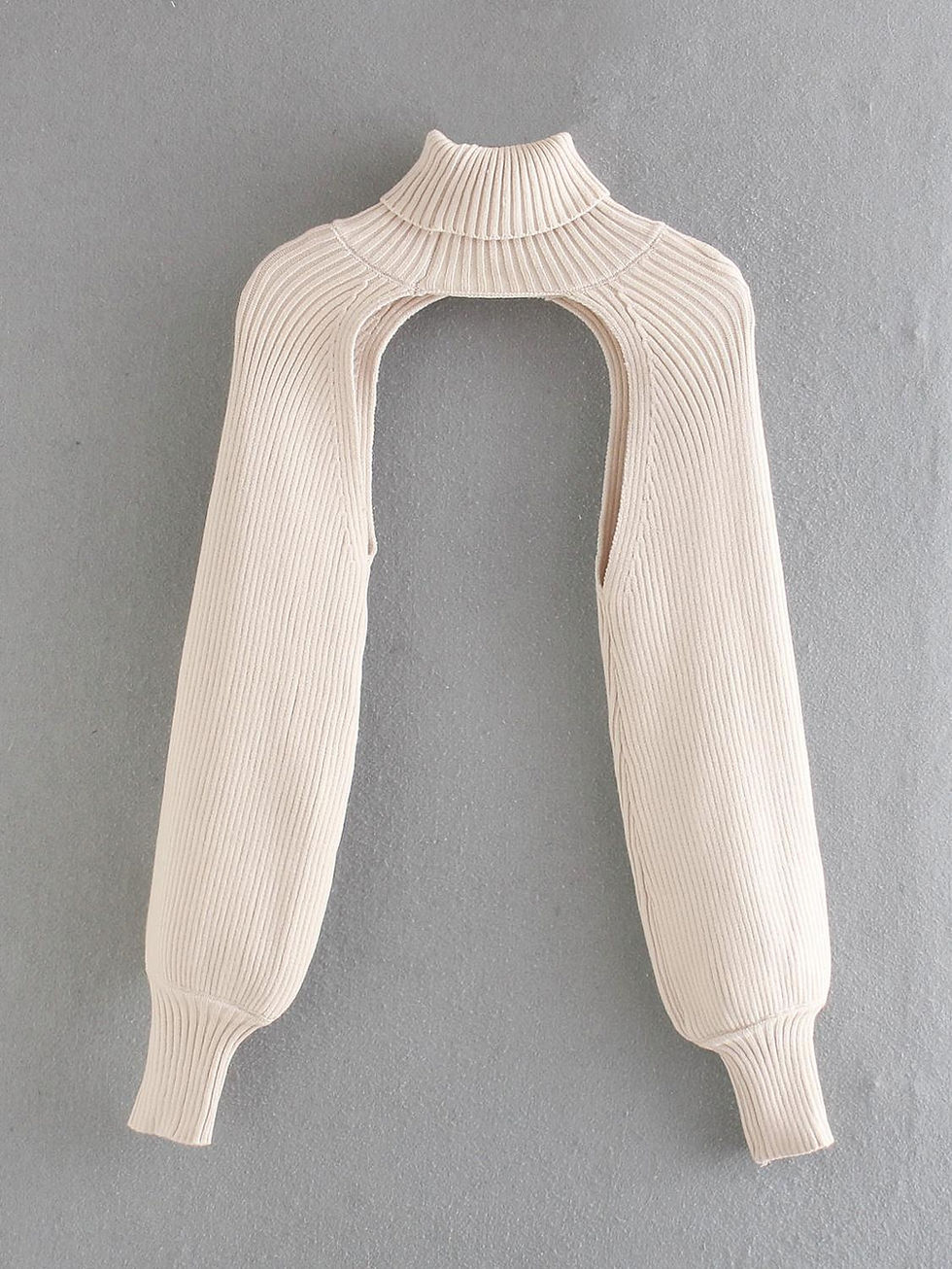 Miniatura: Zevity New Women Turtleneck Collar Long sleeve Knitting Sweater Femme Chic