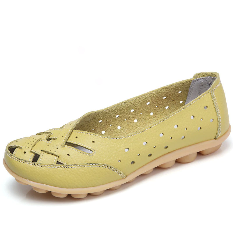 Thumbnail: Women's Genuine Leather Casual Flat Moccasins 