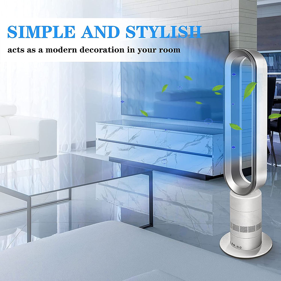 थंबनेल: HealSmart Sufficient bladeless, standing fan | towel fan | 10 speeds setting