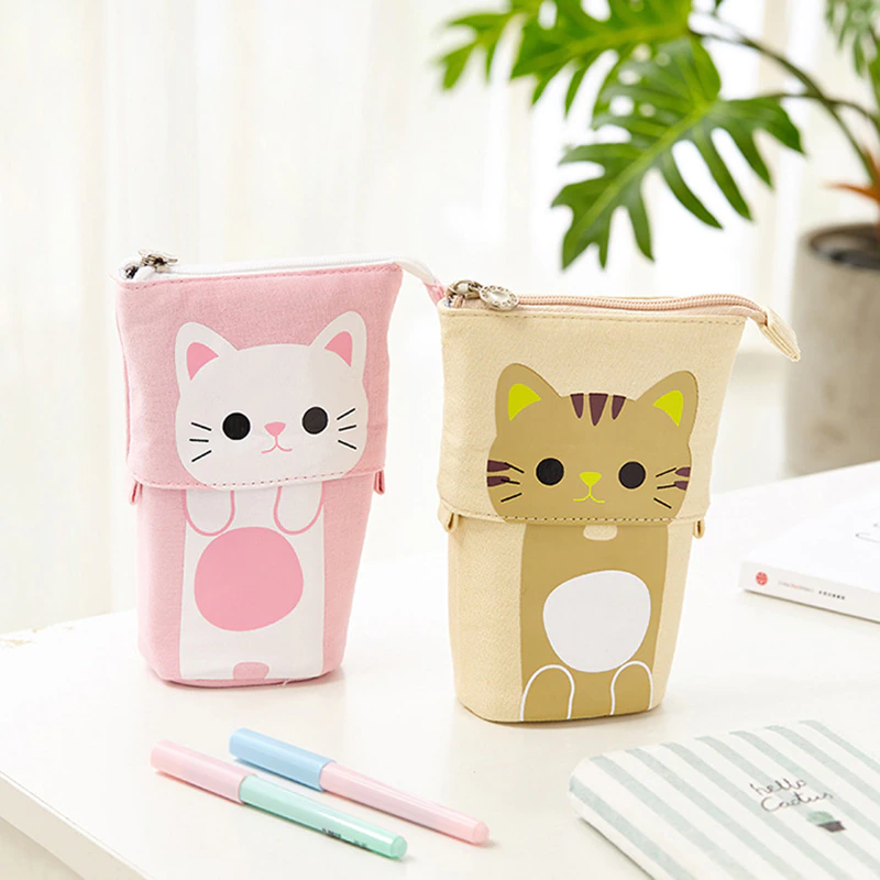 Thumbnail: Cute Cat School Pencil Case for Girls/ Boys 