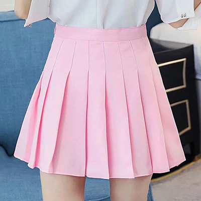 Miniatura: Girl Pleated Tennis Skirt High Waist Short Dress With Underpants Slim School