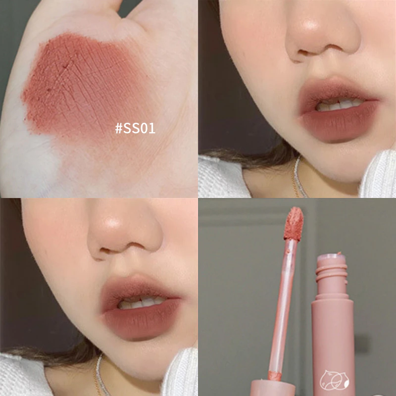 Miniatura: 12 Color Velvet Matte Lipstick | Long Lasting Waterproof Chestnut Lip Stick 