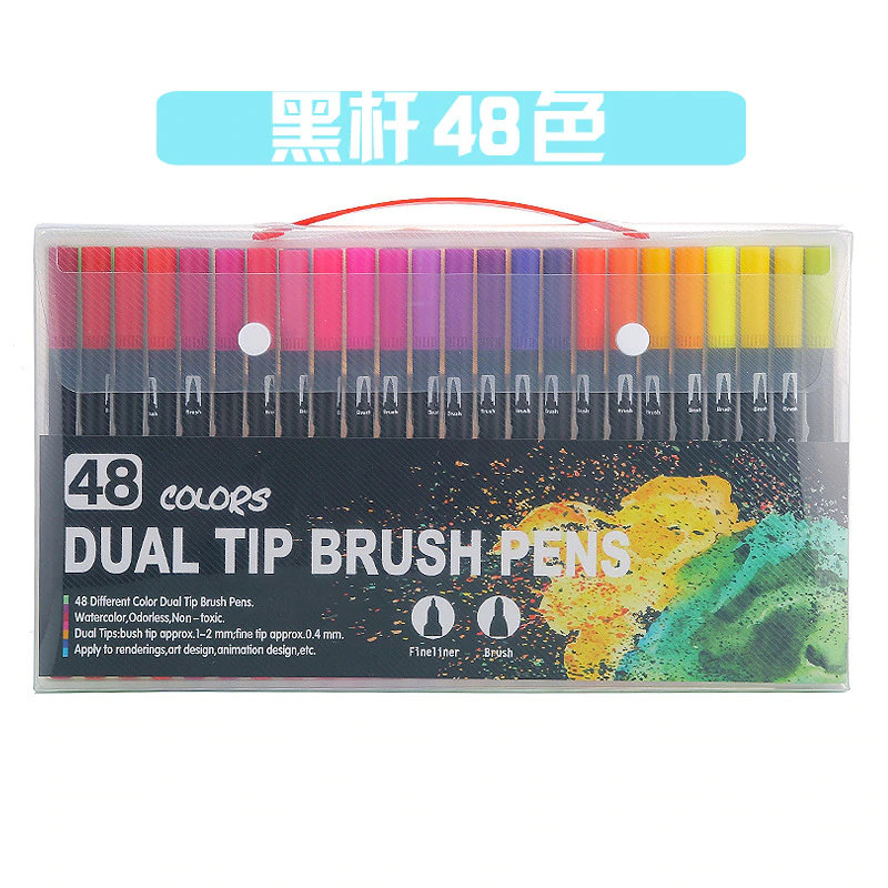 Miniaturbild: 10-120 Color Art Pen Set | Water Based Markers for Adult Colouring (Calligraphy)