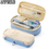 Miniatura: Kawaii Macaron Color Canvas Stretch Double Layer Large Capacity Pencil Box