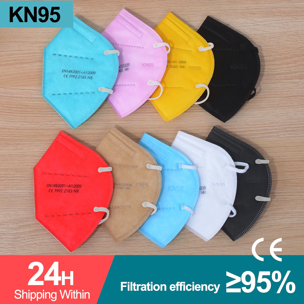 Miniatura: 5-200 Pieces KN95 Mask CE FFP2 Mascarillas 5 Layers Filter Protective Health