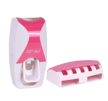 Miniatura: Automatic Toothpaste Dispenser | Wall Mount Dust-proof Toothbrush Holder 