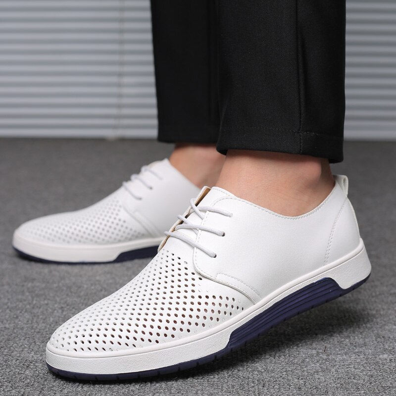 サムネイル： Breathable Leather Designer Men's Shoes 
