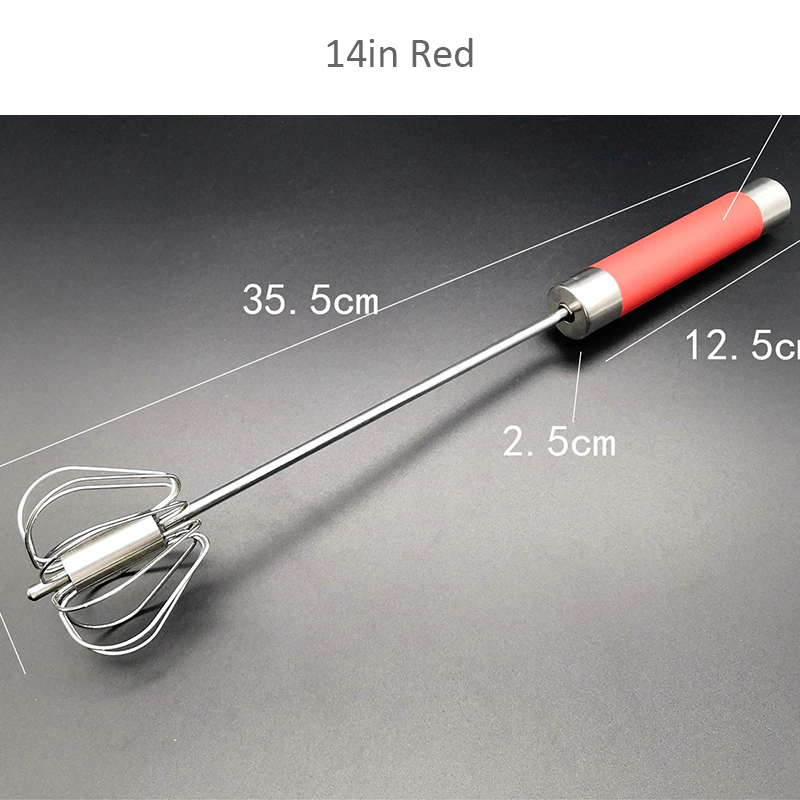 Miniatura: Manual Semi-automatic Egg Beater | Stainless Steel Egg Whisk