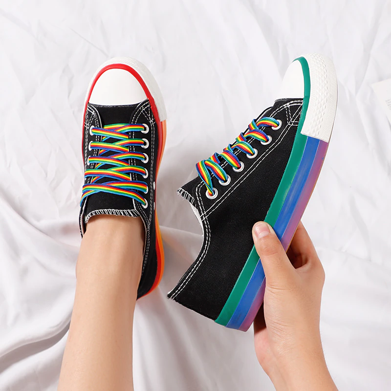 Miniaturbild: Candy-Colored/ Rainbow Female Platform Sneakers