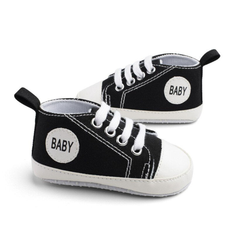 थंबनेल: Fashion Infant/ Toddler Canvas Crib Shoes 