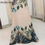 Thumbnail: Women's Halter Elegant Tropical-Print Spaghetti Strap Maxi Dress