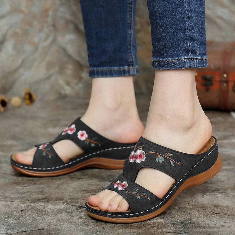 Miniatura: Puimentiua Platform Wedge Slippers 