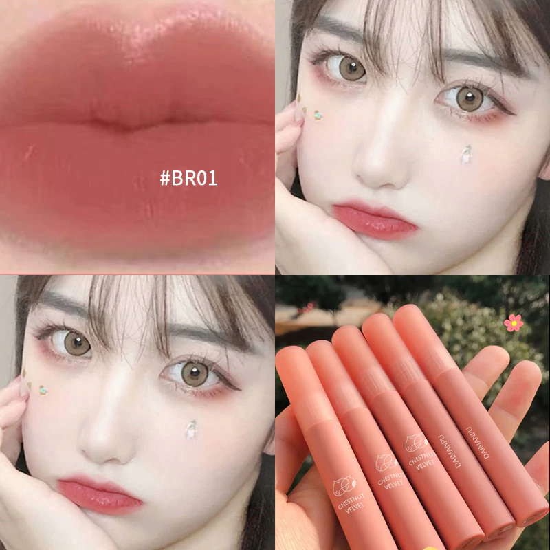 縮圖：12 Color Velvet Matte Lipstick | Long Lasting Waterproof Chestnut Lip Stick 