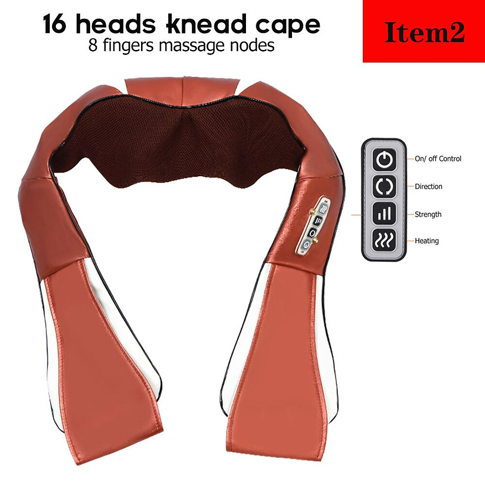 サムネイル： U Shape Electrical Shiatsu Body Shoulder Neck Massager Shawl Back Infrared