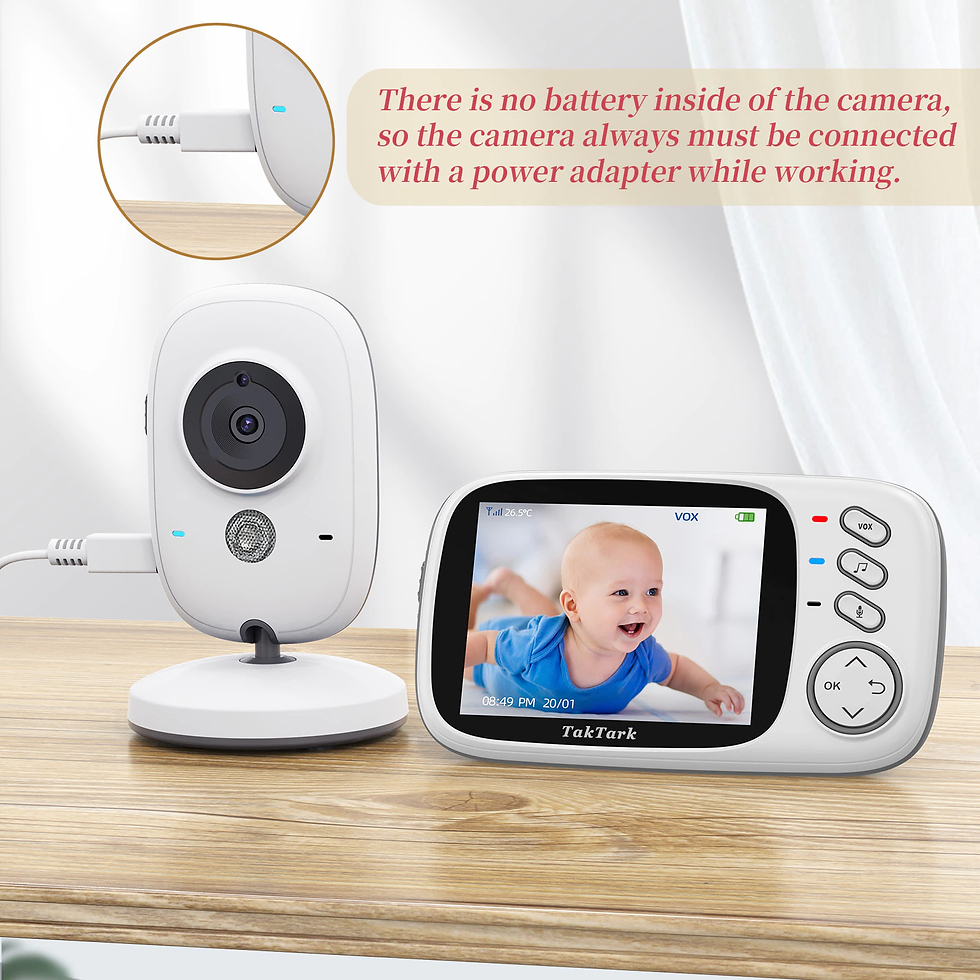 Thumbnail: 3.2 inch Wireless Video Color Baby Monitor High Resolution Baby Nanny Security