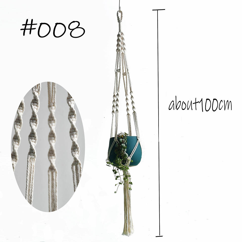 Miniatura: 100% Handmade Macrame Plant Hanger