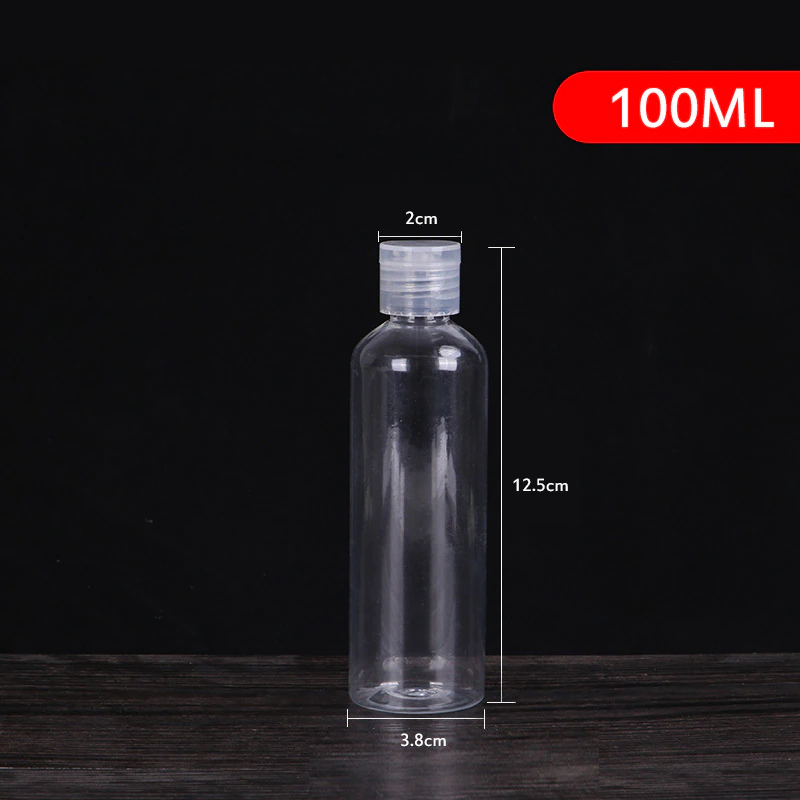 Thumbnail: 1Pc Transparent Refillable Bottles | Travel Flip Top Cap Empty Containers