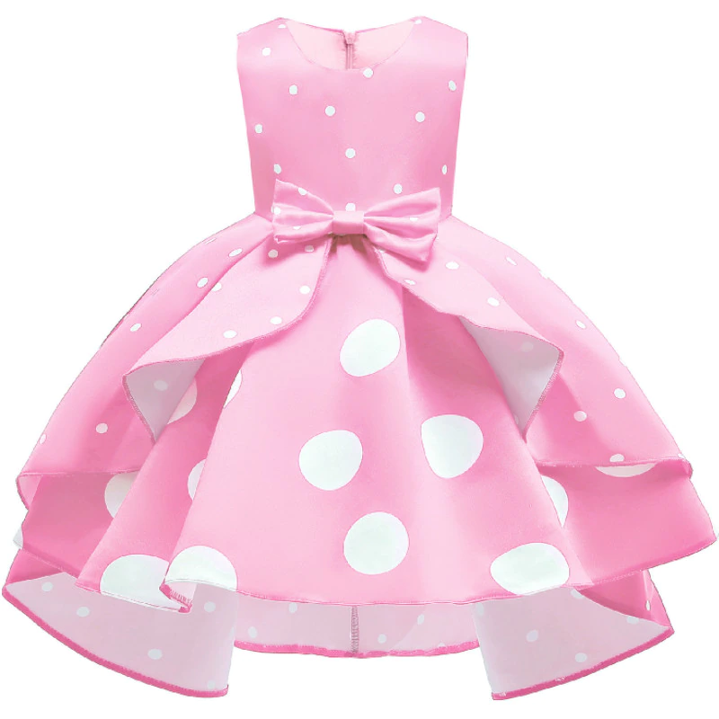 थंबनेल: Baby Girls Christmas Flower Striped Dress For Girls Wedding Party Dresses